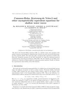 Camassa-Holm, Korteweg-de Vries-5 and other asymptotically