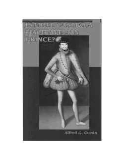 Is Fidel Castro a Machiavellian Prince?