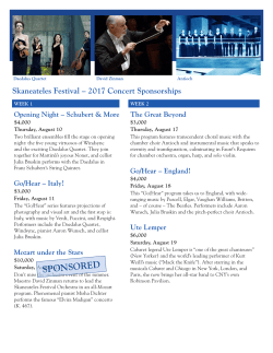 SPONSORED - Skaneateles Festival