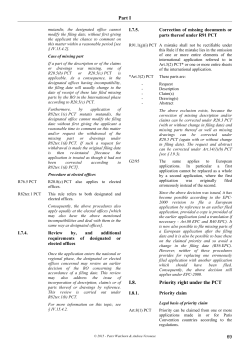 Part I I.8. Priority right under the PCT - PCT