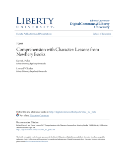 Comprehension with Character: Lessons from Newbery Books