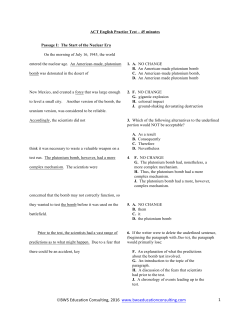 Practice Test - BWS Education Consulting