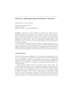 Toward a Self-replicating Metabolic P System