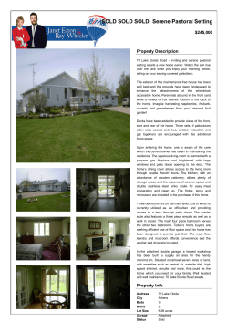 SOLD SOLD SOLD! Serene Pastoral Setting