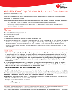Go Red For Women&reg; Logo Guidelines for Sponsors