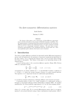 On skew-symmetric differentiation matrices - damtp