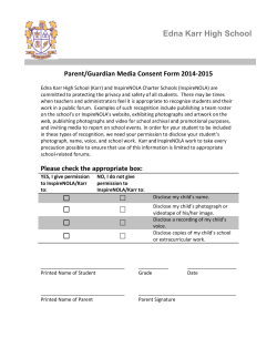 Edna Karr High School Uniform Policy 2014-2015