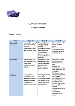 Curriculum Policy - Oasis Academy Silvertown