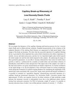 Capillary Break-up Rheometry of Low-Viscosity Elastic