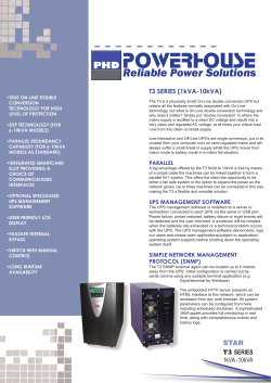 Online Double Conversion UPS System