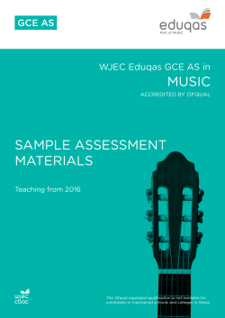 music sample assessment materials