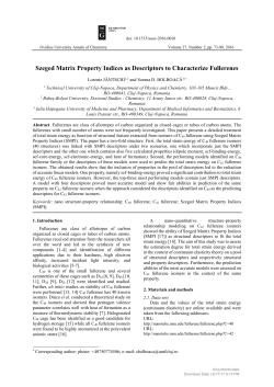 Szeged Matrix Property Indices as Descriptors to Characterize