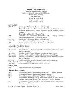 curriculum vitae - ASU People Search