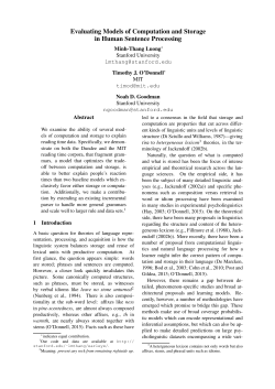 Evaluating Models of Computation and Storage in Human Sentence