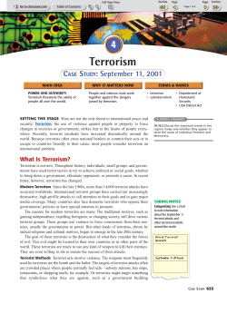 Terrorism