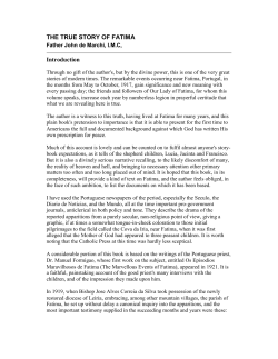 THE TRUE STORY OF FATIMA