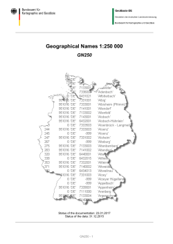 Digitales Landschaftsmodell 1 : 1 000 000