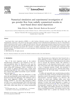 Numerical simulation and experimental investigation of gas