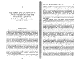 Population and Environment in Amaz6nia: Landscape and