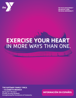 Elizabeth Brochure - The Gateway Family YMCA