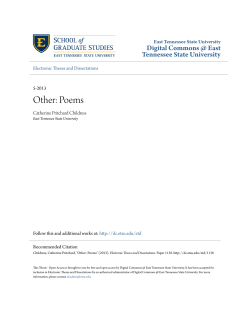 Other: Poems - Digital Commons @ East Tennessee State University