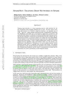 SparkNet: Training Deep Networks in Spark