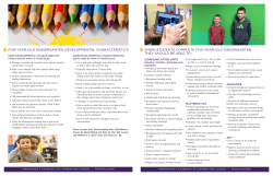 five-year-old kindergarten developmental characteristics when