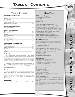 Table of Contents - TribeAthletics.com