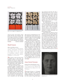 a PDF of the Mark Francis, New Etchings, review