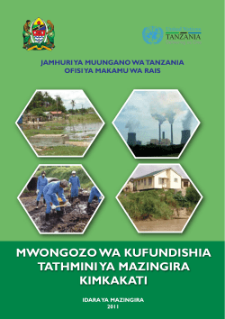 MWONGOZO WA KUFUNDISHIA TATHMINI YA MAZINGIRA