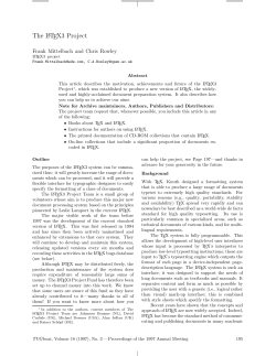 The LATEX3 Project