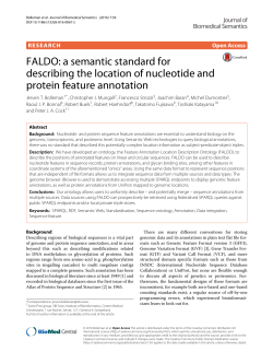 FALDO: a semantic standard for describing the location of
