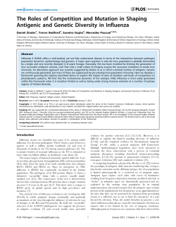 The Roles of Competition and Mutation in Shaping Antigenic and