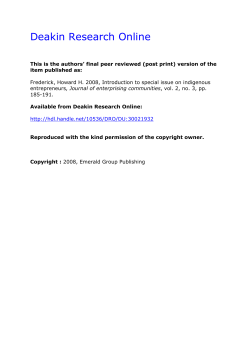 Deakin Research Online