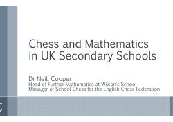 Chess and Mathematics in UK Secondary Schools
