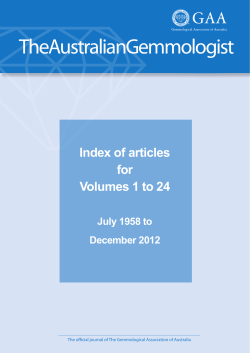 Index of articles for Volumes 1 to 24