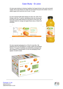 Case Study - Gi Juice