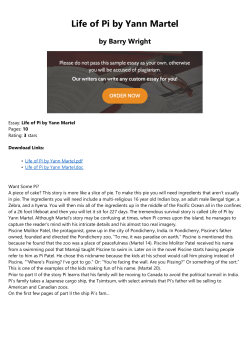 Life of Pi by Yann Martel