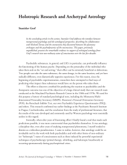 Holotropic Research and Archetypal Astrology