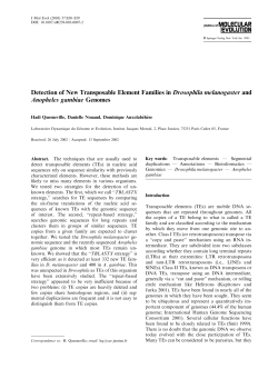 Detection of New Transposable Element Families in