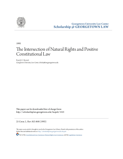 The Intersection of Natural Rights and Positive Constitutional Law