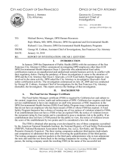 a corrupt restaurant inspector