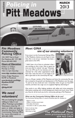 March 2013 - Pitt Meadows