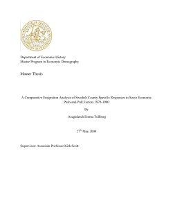 Master Thesis - Lund University Publications