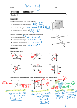Practice &ndash; Test Review