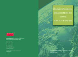 ECONOMIC DEVELOPMENT, HUMAN DEVELOPMENT, AND THE