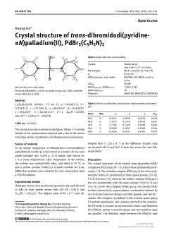 Crystal structure of trans-dibromidodi (pyridine