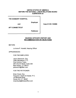 UNITED STATES OF AMERICA BEFORE THE