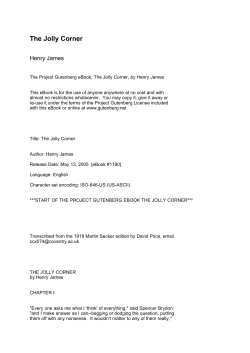 The Jolly Corner by Henry James