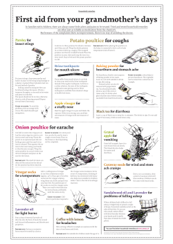 First aid from your grandmother`s days